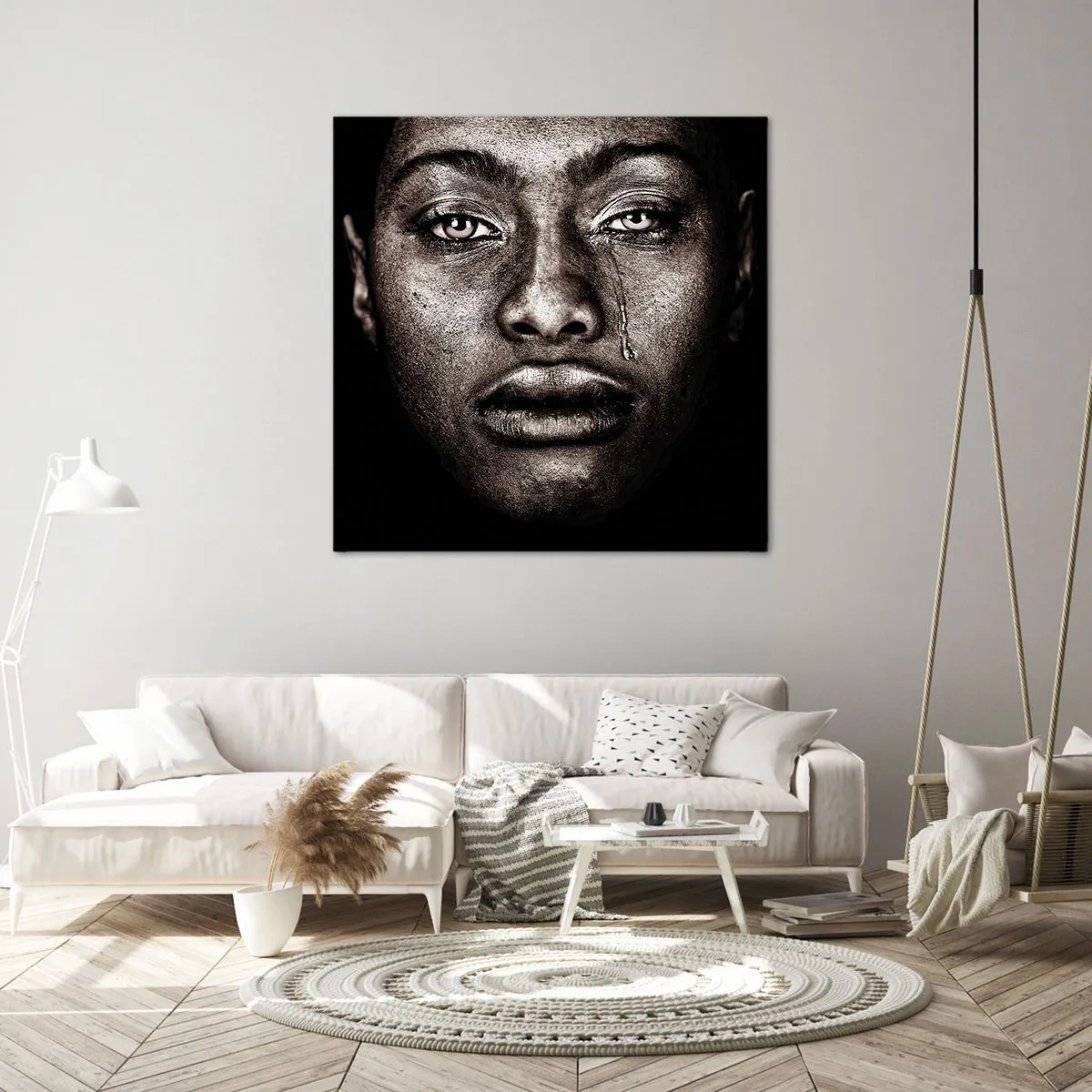 Impression sur toile - Image sur toile - Une larme - 40x40 cm