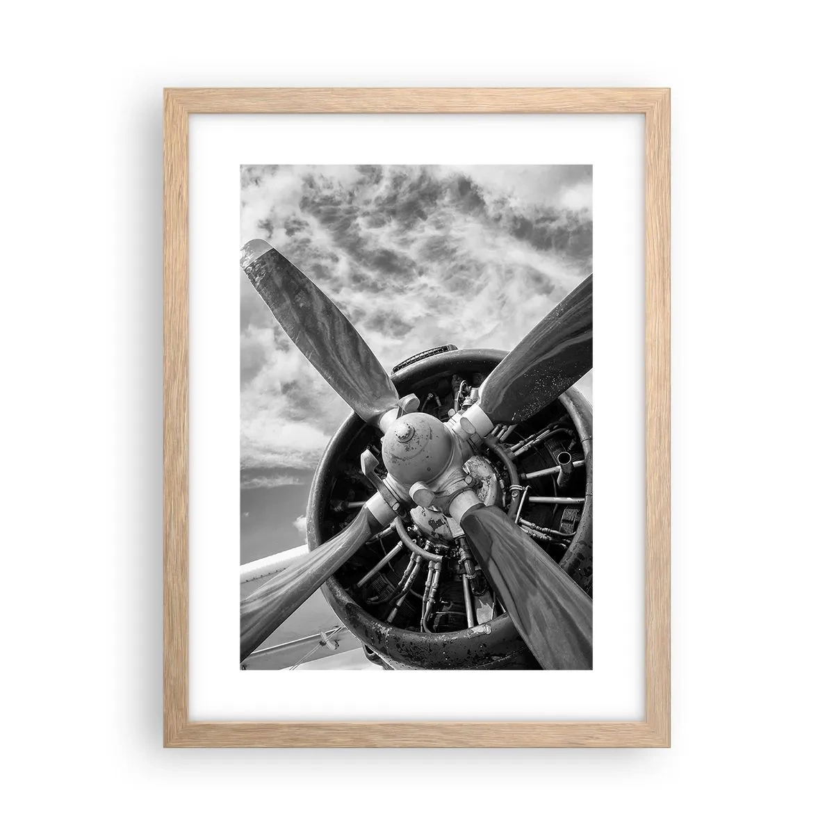 Affiche dans un chêne clair - Poster - Dompteur de ciel - 30x40 cm