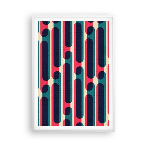 Affiche dans un cadre blanc - Poster - En profondeur et sur l'avant - 70x100 cm