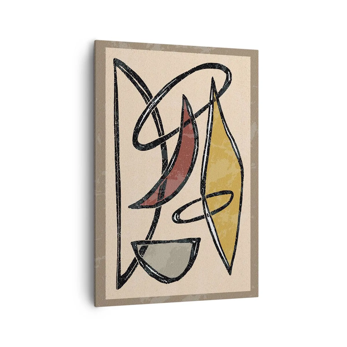 Impression sur toile - Image sur toile - Composition – arcs et ovales - 70x100 cm