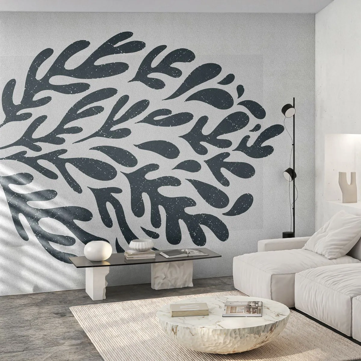 Papier Peint Photo Premium Canvas - Formes de la nature - Bohème, Minimaliste, Moderne - 350x256 cm