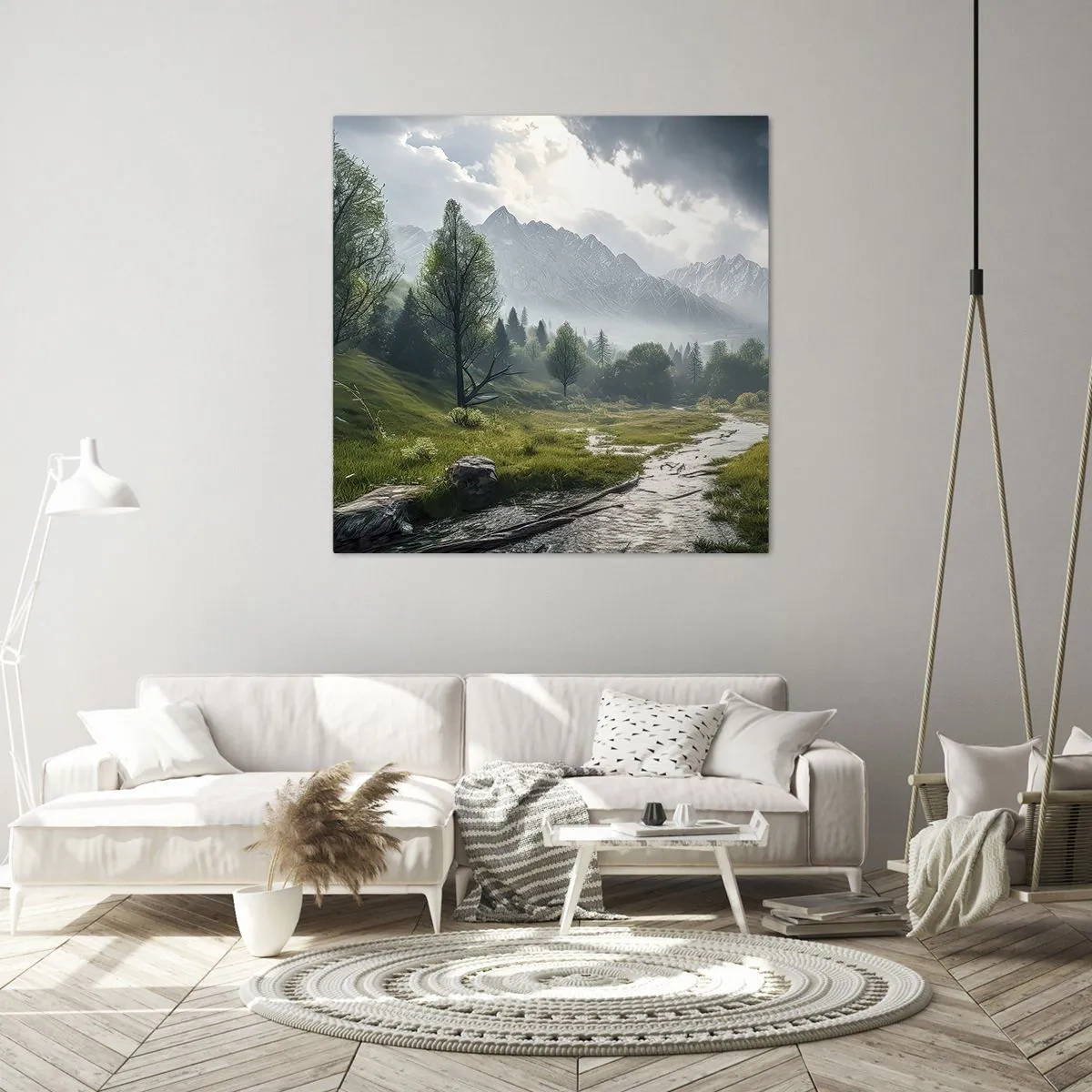 Impression sur toile - Image sur toile - Aller et retour - 30x30 cm