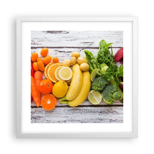 Affiche dans un cadre blanc - Poster - Ce n'est pas suffisant? - 40x40 cm