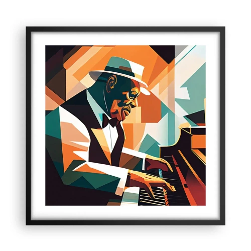 Affiche dans un cadre noir - Poster - C’est tout le jazz - 50x50 cm