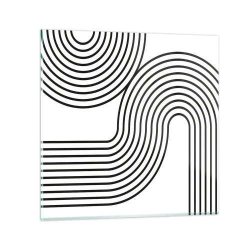 Impression sur verre - Image sur verre - En plein virage - 30x30 cm