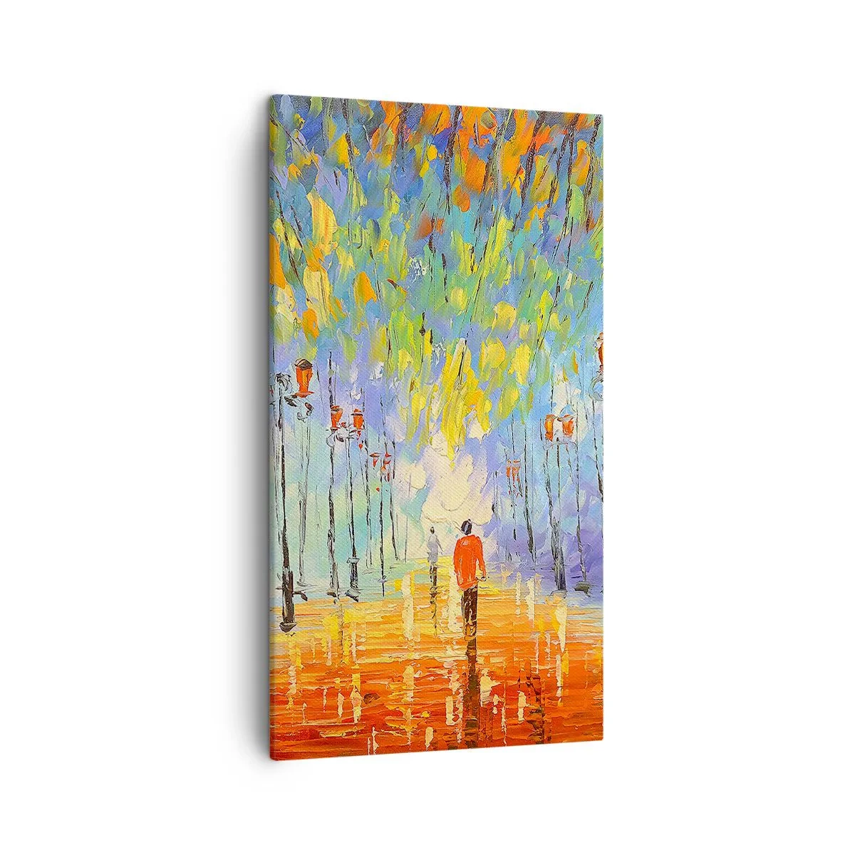 Impression sur toile - Image sur toile - Chant nocturne de la pluie - 45x80 cm