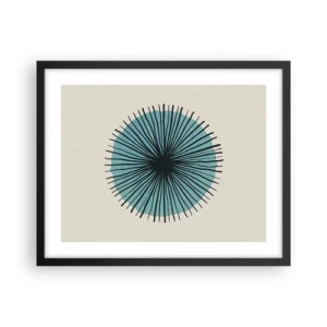 Affiche dans un cadre noir - Poster - Rayonnant dans l'azur - 50x40 cm