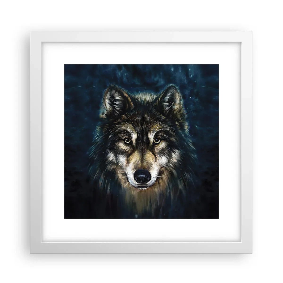 Affiche dans un cadre blanc - Poster - Alpha? Et oméga - 30x30 cm