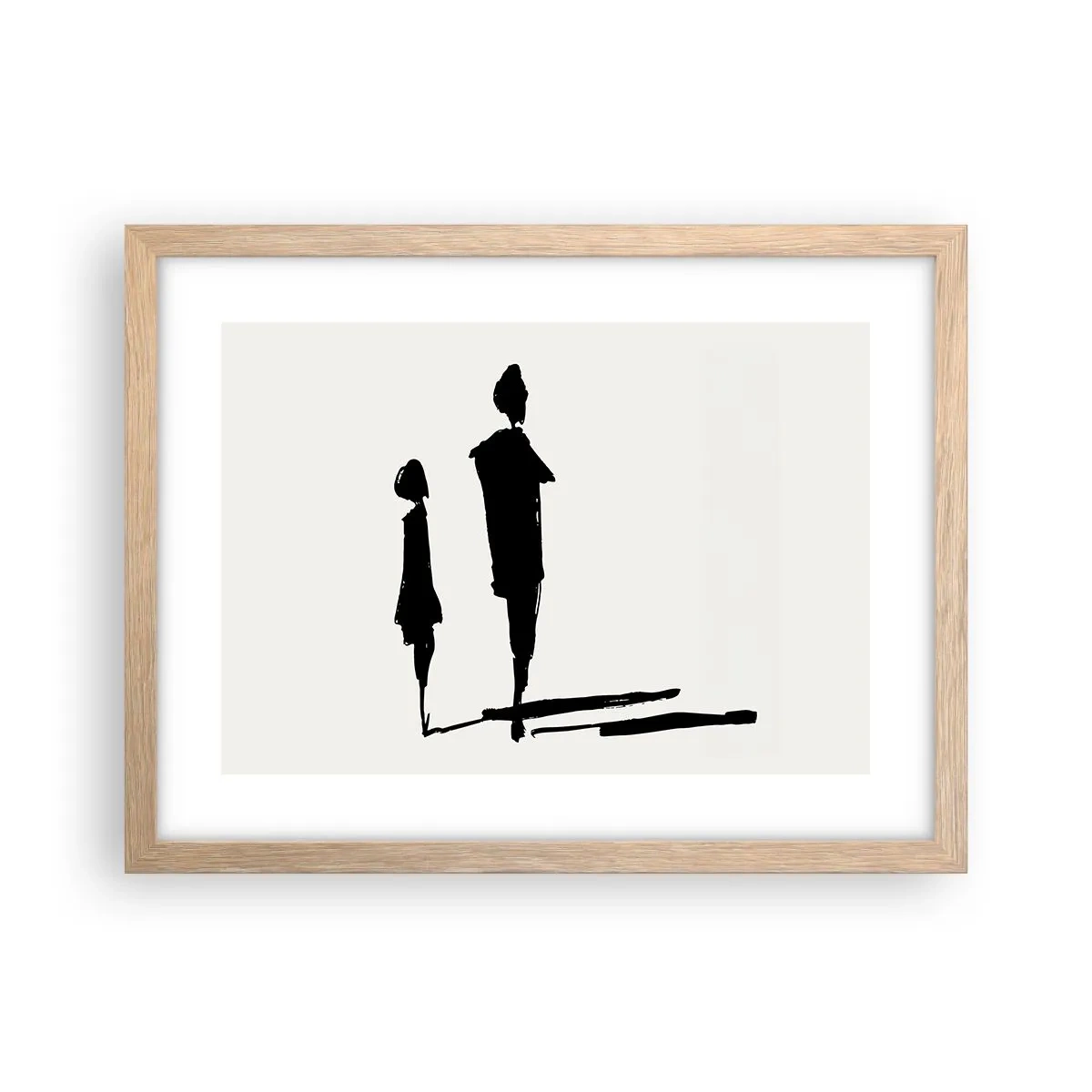 Affiche dans un chêne clair - Poster - Êtes-vous sûr qu'ils sont ensemble ? - 40x30 cm