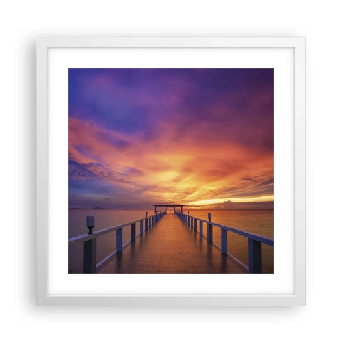 Affiche dans un cadre blanc - Poster - Sans fin - 40x40 cm