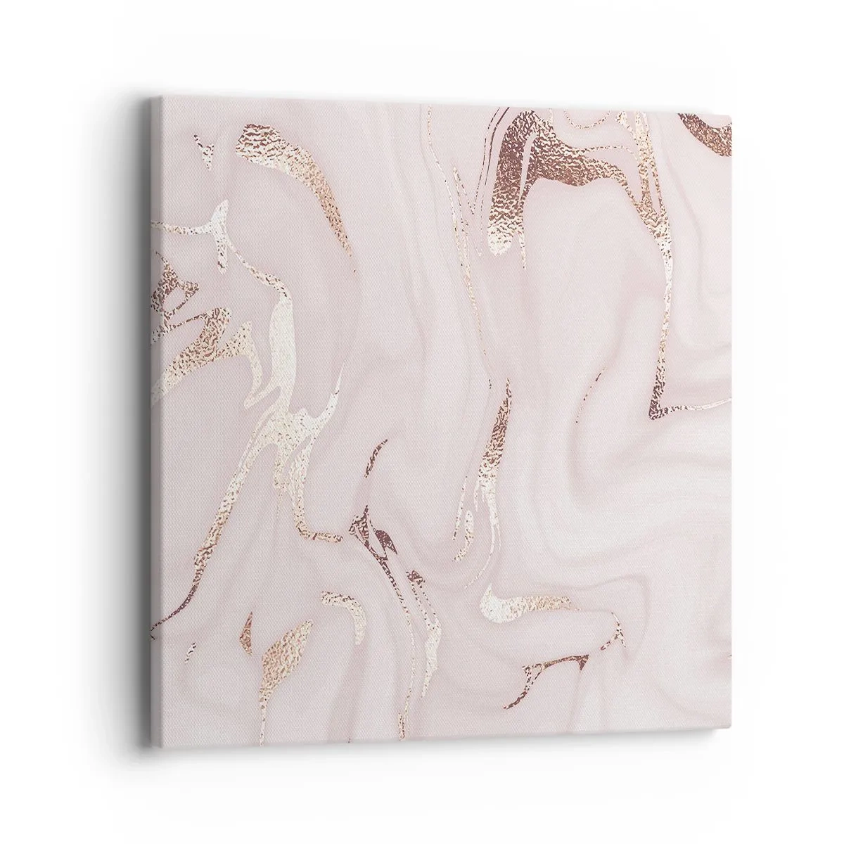 Impression sur toile - Image sur toile - Dans un châle rose - 40x40 cm