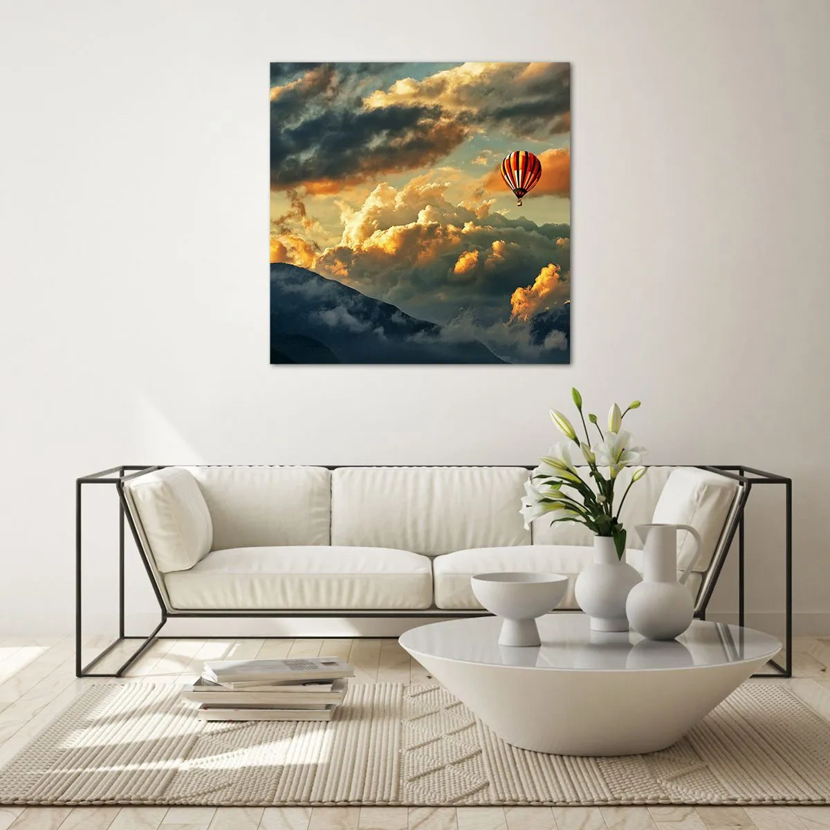 Impression sur verre - Image sur verre - Je vole parce que je veux - 70x70 cm