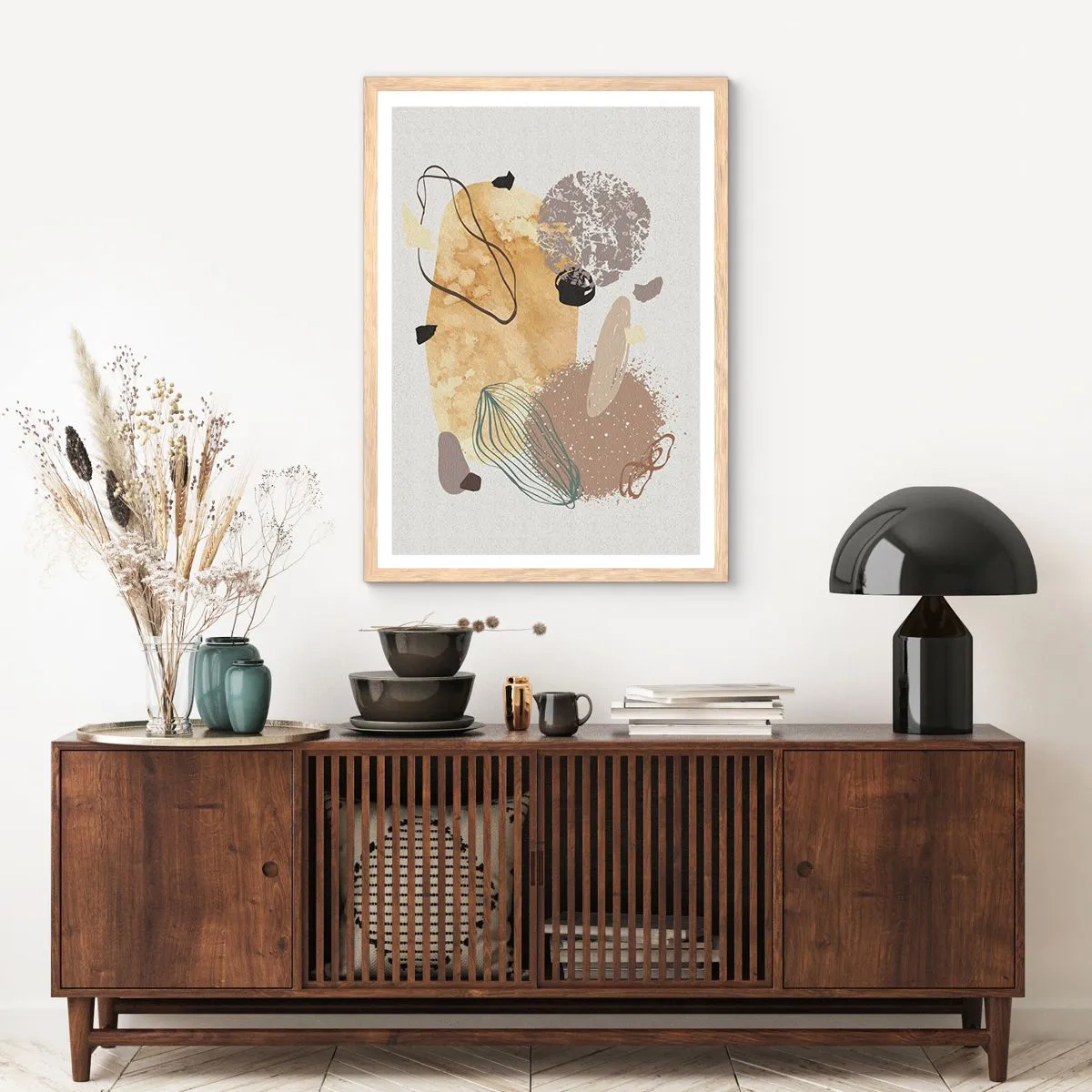 Affiche dans un chêne clair - Poster - Plumcologie appliquée - 61x91 cm