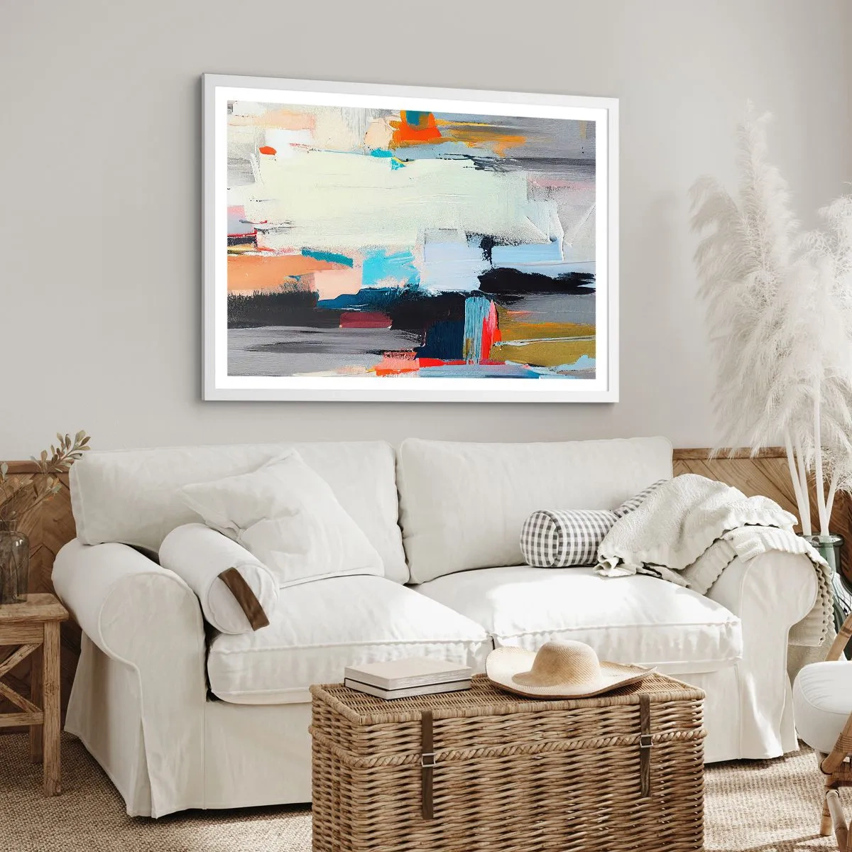 Affiche dans un cadre blanc - Poster - Y a-t-il une méthode ? - 100x70 cm