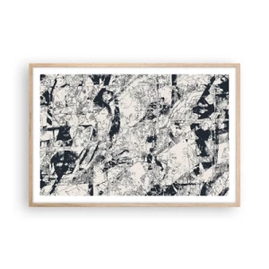 Affiche dans un chêne clair - Poster - Interpénétration des contraires - 91x61 cm