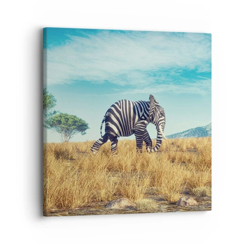 Impression sur toile - Image sur toile - Le gris n'est déjà plus à la mode - 30x30 cm