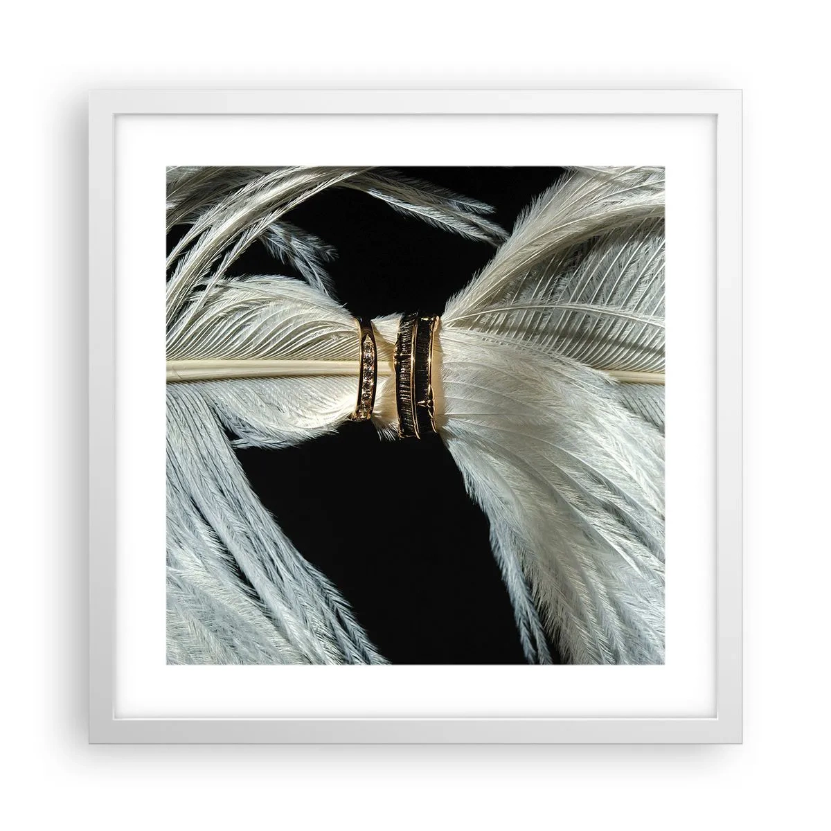 Affiche dans un cadre blanc - Poster - ... et je ne te laisserai pas ... - 40x40 cm