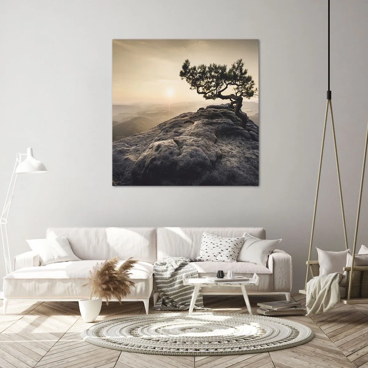 Impression sur toile - Image sur toile - La vie gagne toujours - 60x60 cm