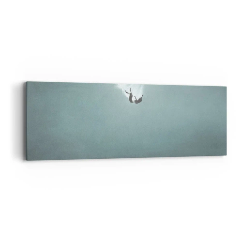 Impression sur toile - Image sur toile - Dans les bras de l'océan - 90x30 cm