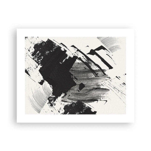 Affiche - Poster - Abstraction – expression du noir - 50x40 cm