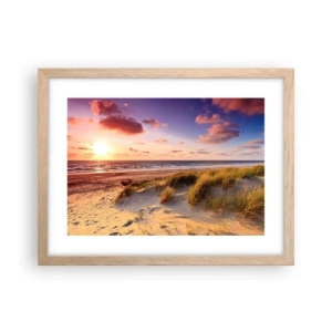 Affiche dans un chêne clair - Poster - L'air sent déjà l'été - 40x30 cm