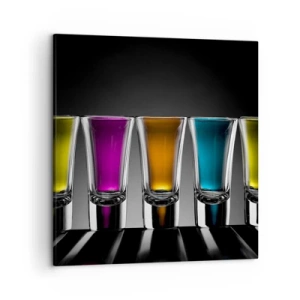 Impression sur toile - Image sur toile - Les couleurs de la joie - 50x50 cm