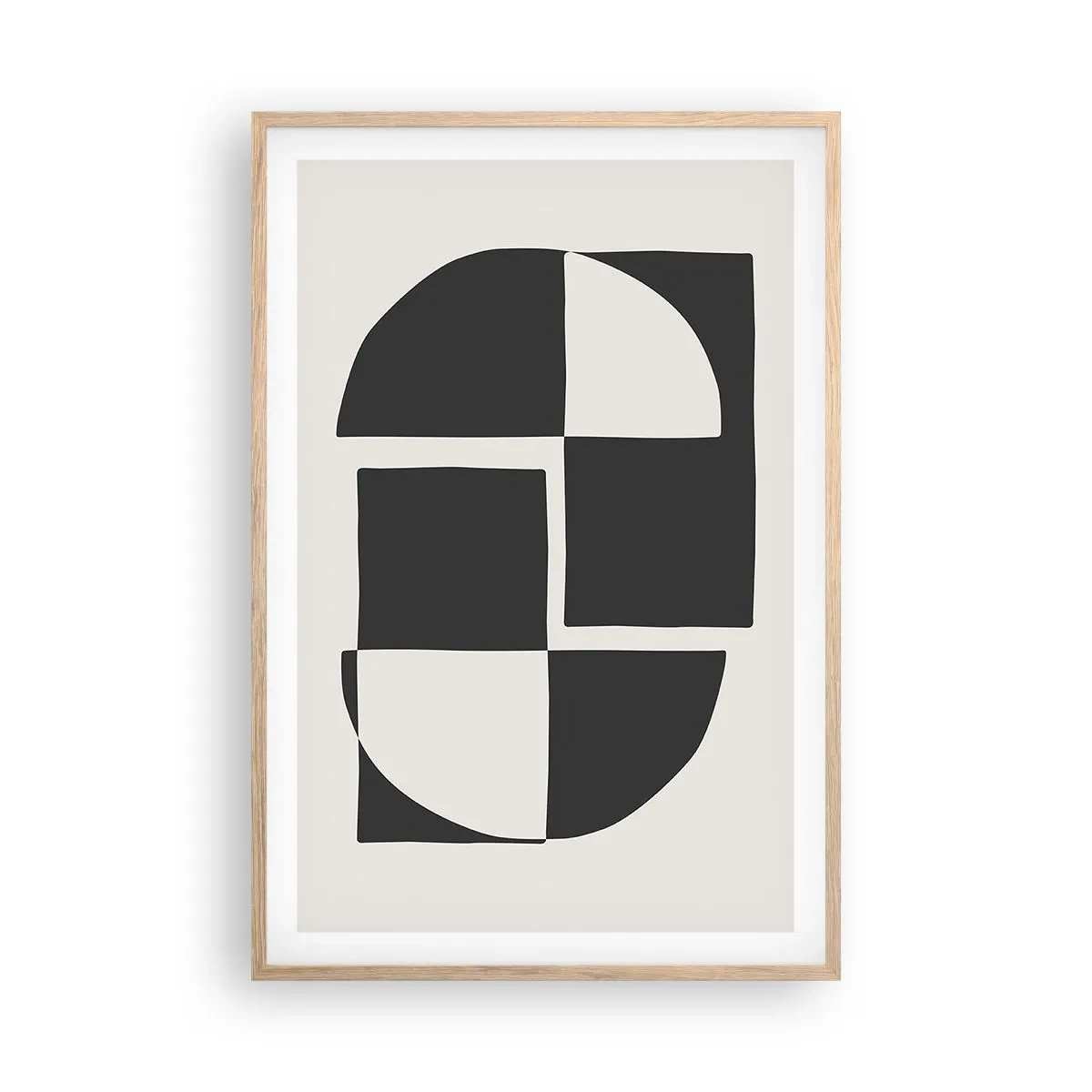 Affiche dans un chêne clair - Poster - Antithèse - Synthèse - 61x91 cm