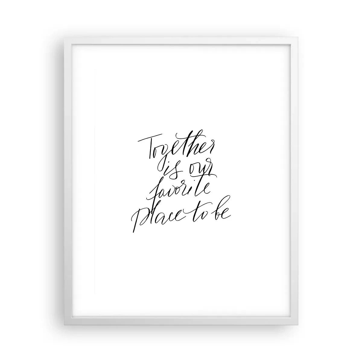 Affiche dans un cadre blanc - Poster - Vous aussi vous le sentez? - 40x50 cm