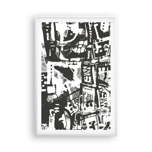 Affiche dans un cadre blanc - Poster - Ordre ou chaos? - 61x91 cm