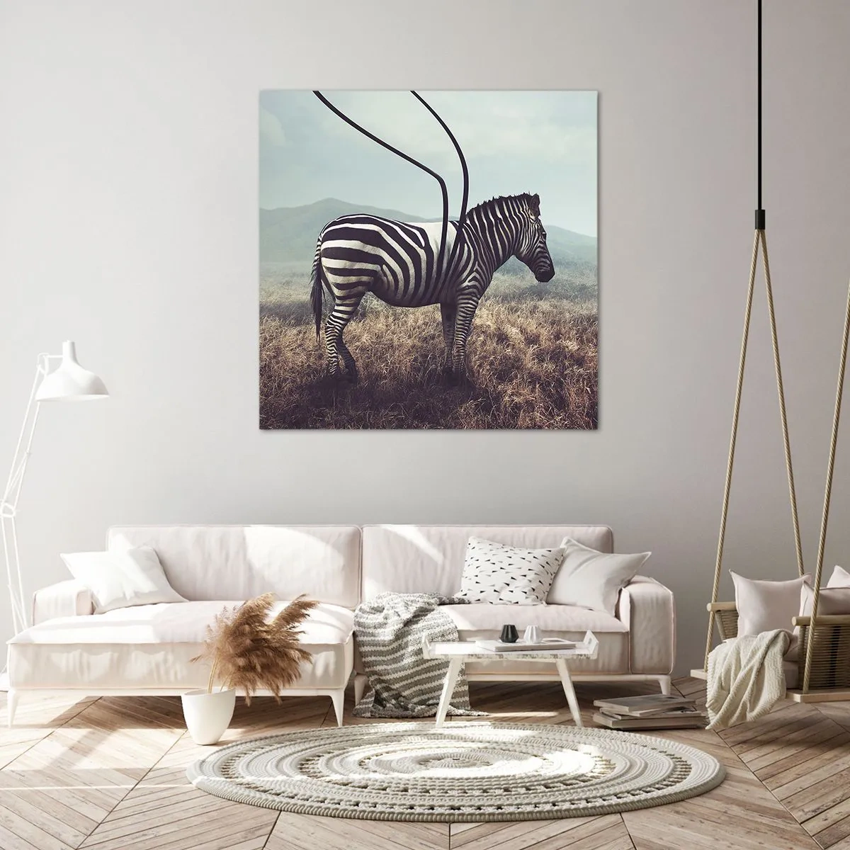 Impression sur toile - Image sur toile - Attention! Malfaçon - 30x30 cm