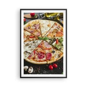 Affiche dans un cadre noir - Poster - Une gamme de saveurs - 61x91 cm