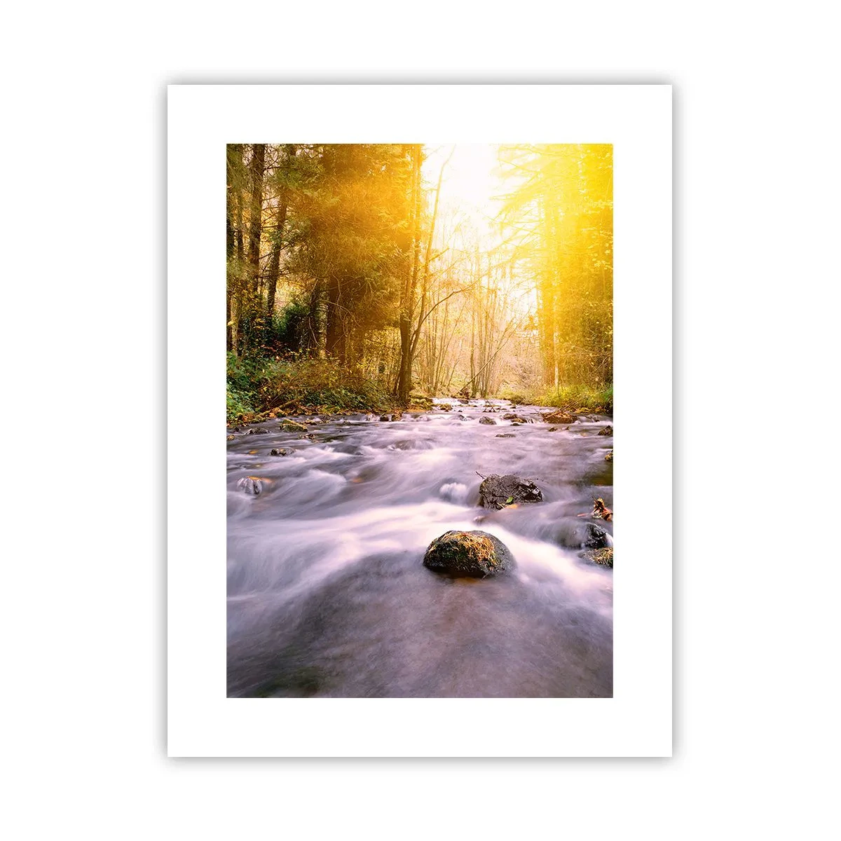 Affiche - Poster - Malachite dans un cadre argent et or - 30x40 cm