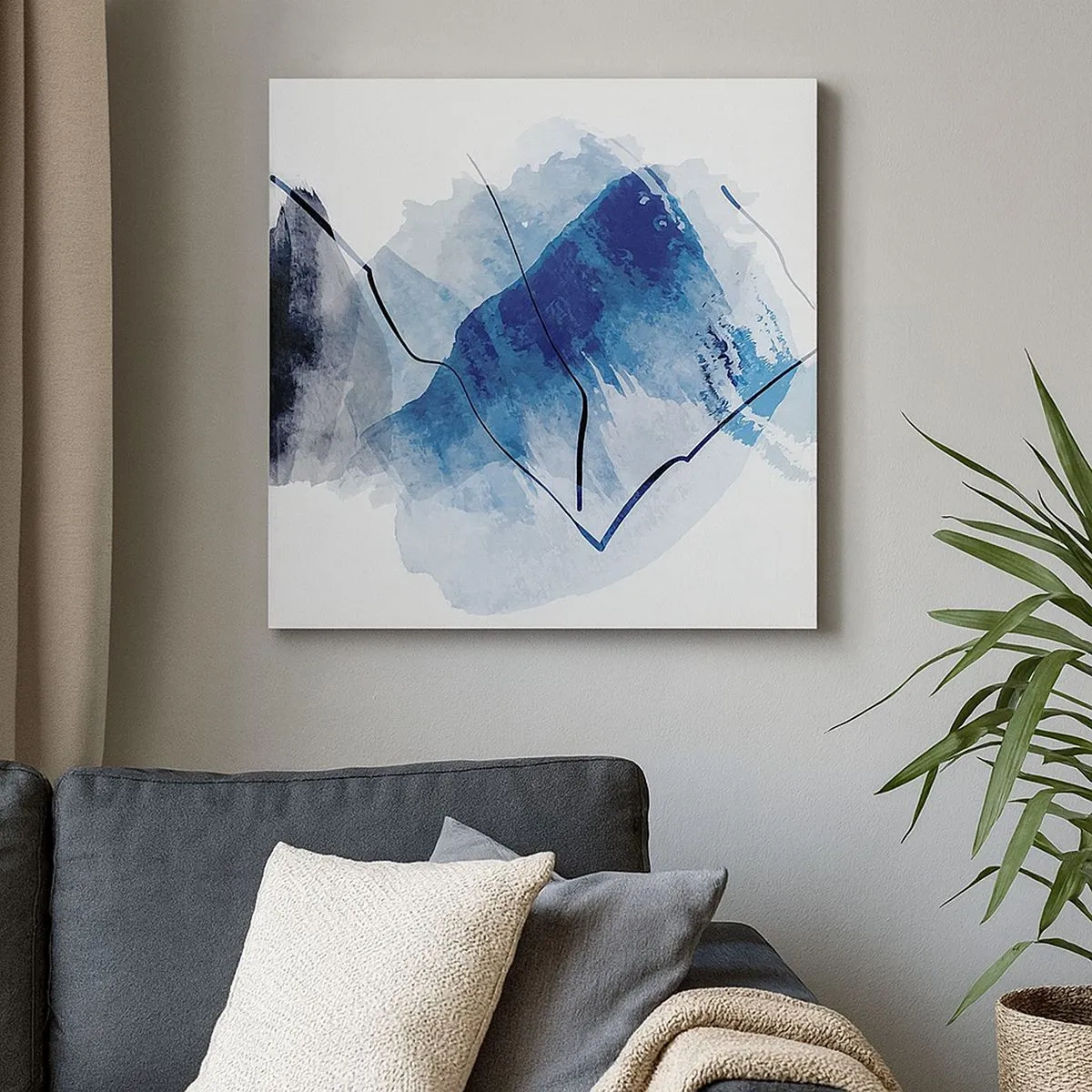 Impression sur toile - Image sur toile - Montagne de glace - 30x30 cm