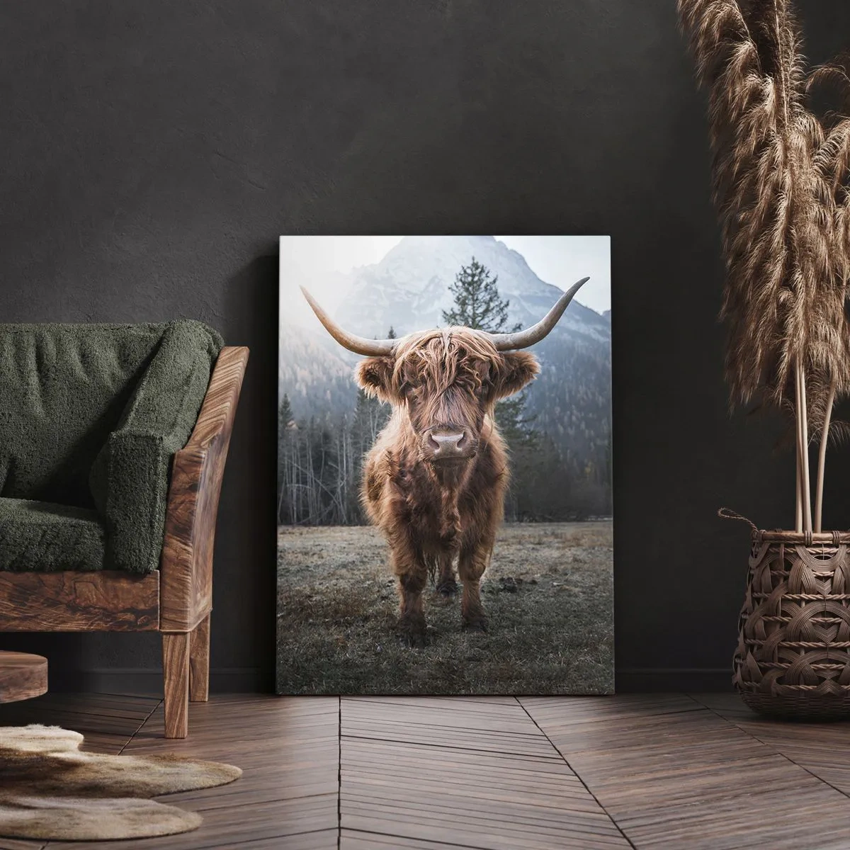 Impression sur toile - Image sur toile - Salutations des prairies de montagne - 70x100 cm