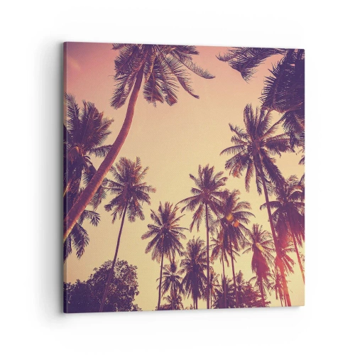 Impression sur toile - Image sur toile - Variation tropicale - 70x70 cm