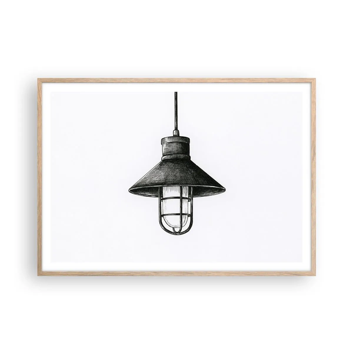 Affiche dans un chêne clair - Poster - Comme il y a des années… - 100x70 cm