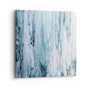 Impression sur toile - Image sur toile - Une glace bleue - 40x40 cm