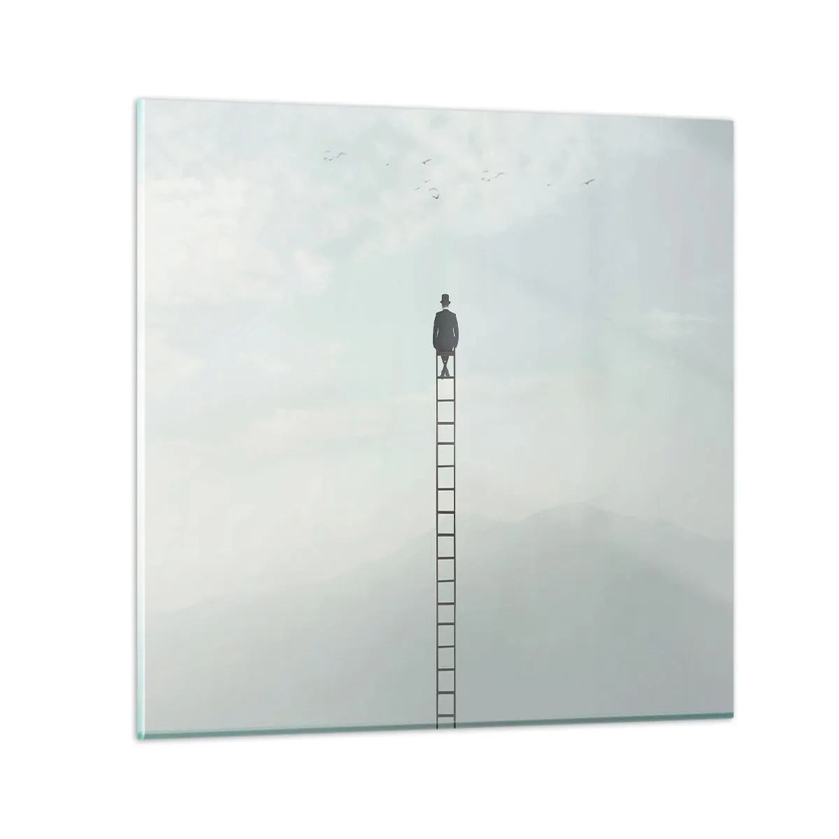 Impression sur verre - Image sur verre - Se soulever au-dessus - 30x30 cm