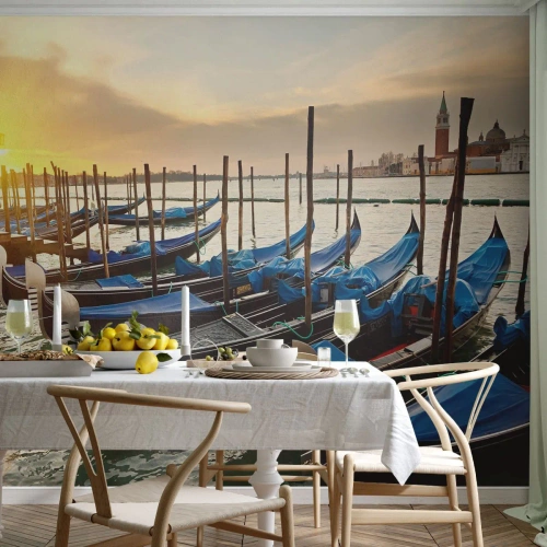 Papier Peint Photo Premium Sand - Avant que le vacarme n'arrive - Venise, Ville, Architecture - 150x105 cm