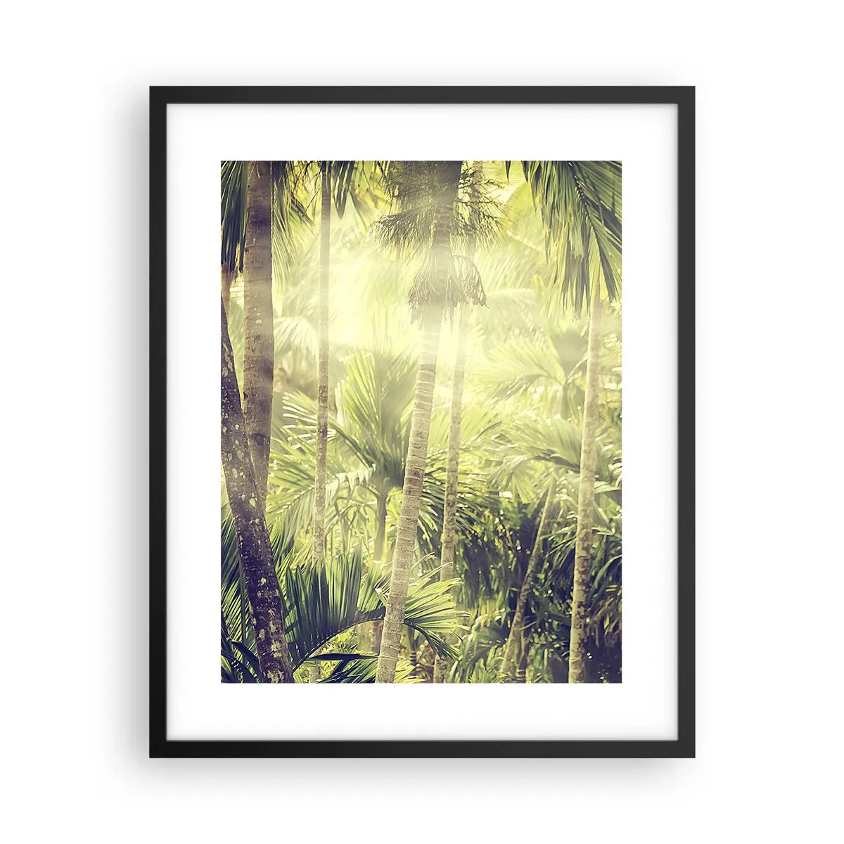Affiche dans un cadre noir - Poster - Nature enflammée - 40x50 cm