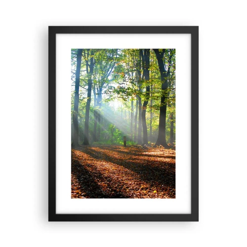 Affiche dans un cadre noir - Poster - Ombres et lumières - 30x40 cm