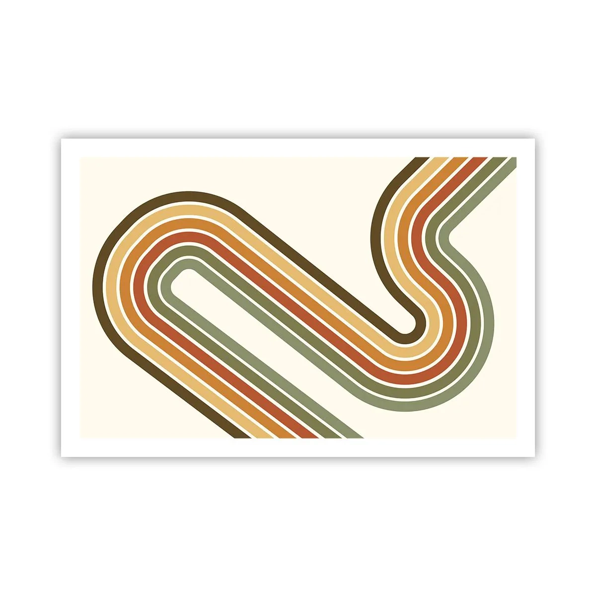 Affiche - Poster - En zig zag vers le but - 91x61 cm