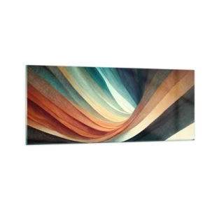 Impression sur verre - Image sur verre - Tissé à partir de couleurs - 100x40 cm