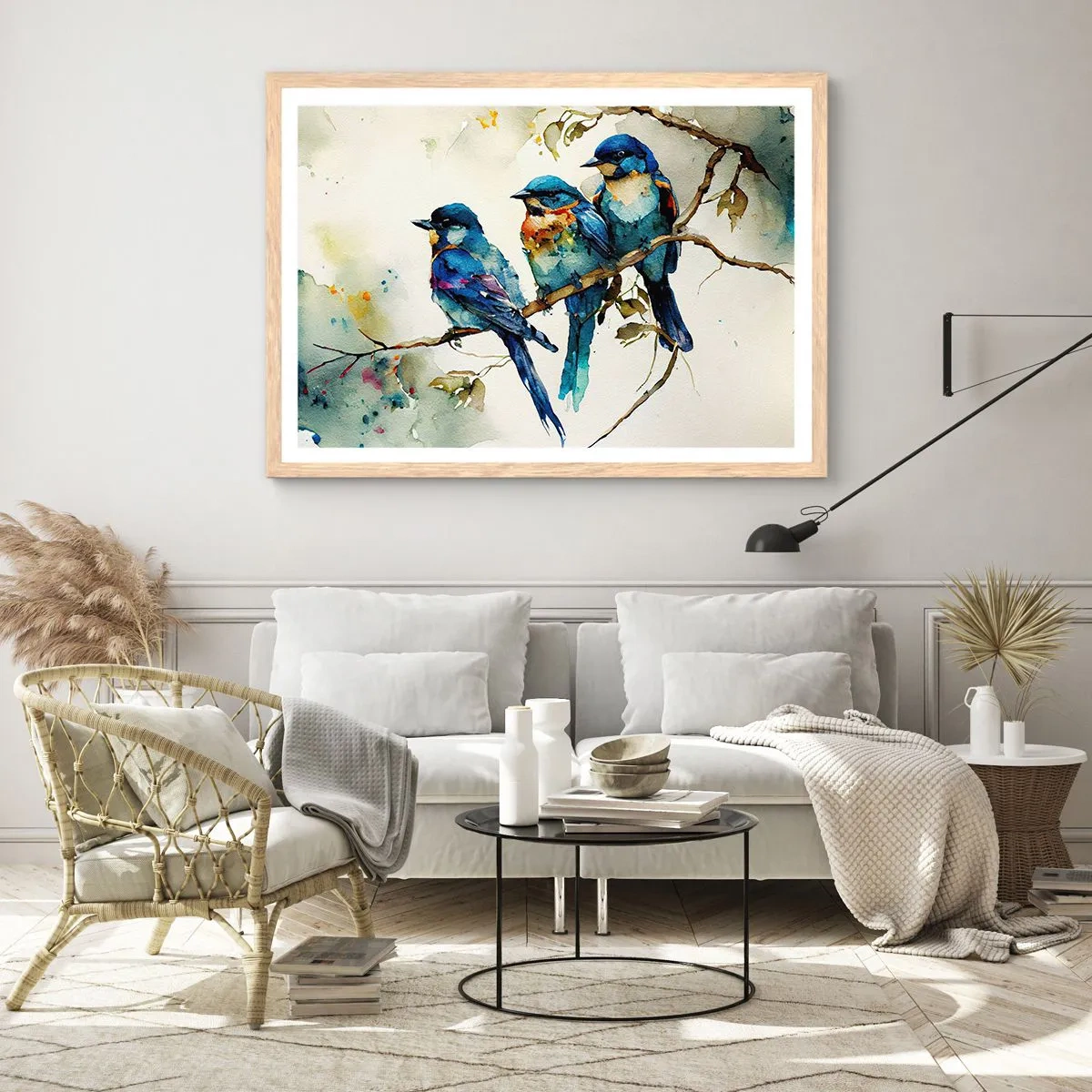 Affiche dans un chêne clair - Poster - A-t-il été offensé ? - 100x70 cm