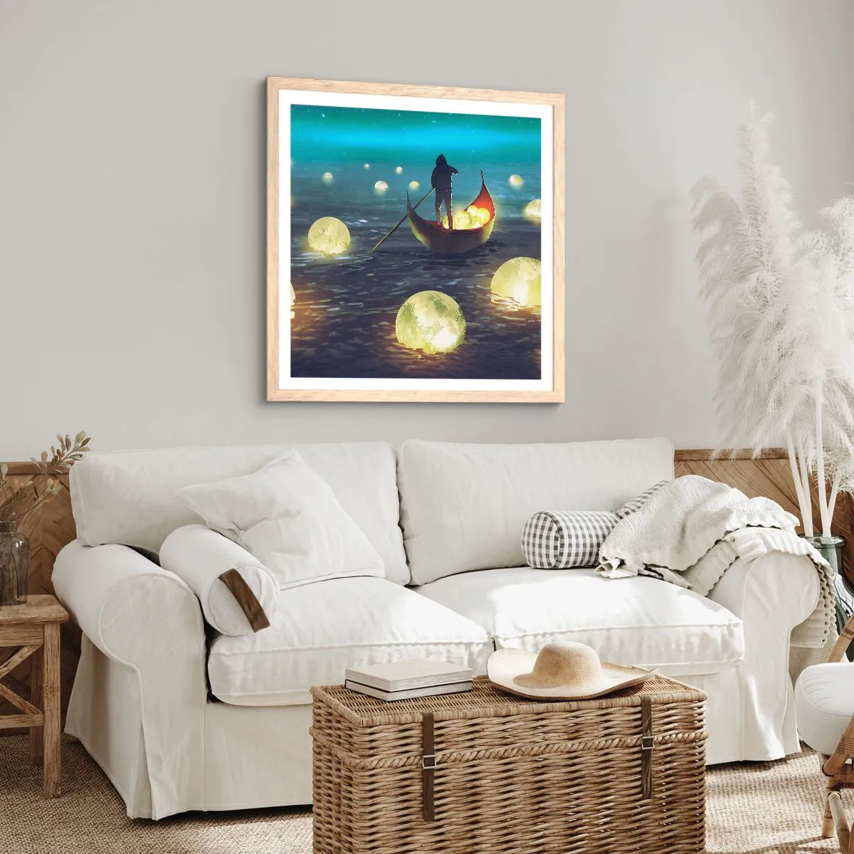 Affiche dans un chêne clair - Poster - Des choses dont les philosophes n'ont jamais rêvé - 40x40 cm