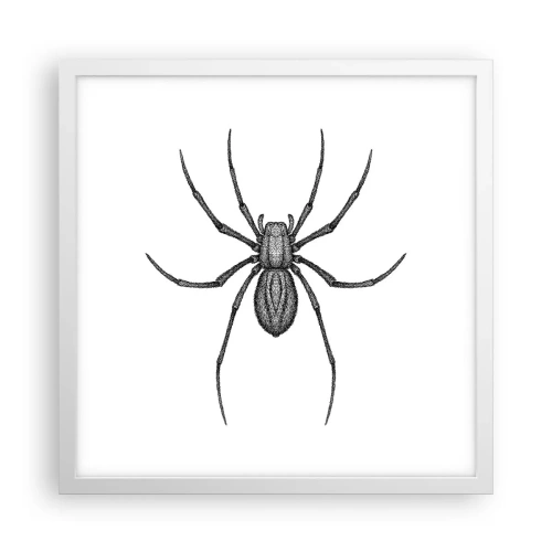 Affiche dans un cadre blanc - Poster - Une précision troublante - 40x40 cm