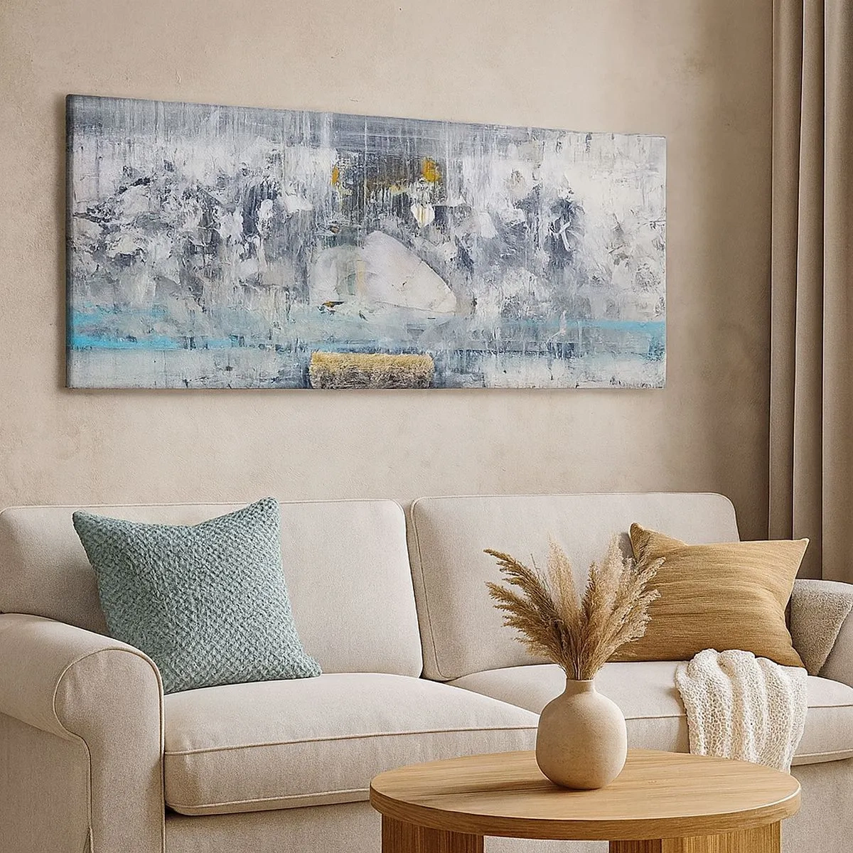Impression sur toile - Image sur toile - Comme sur la glace, comme après décembre - 100x40 cm