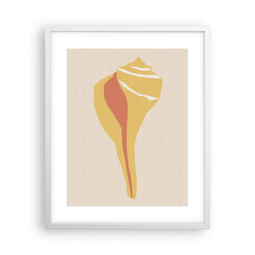 Affiche dans un cadre blanc - Poster - Abstraction organique – croissance - 40x50 cm