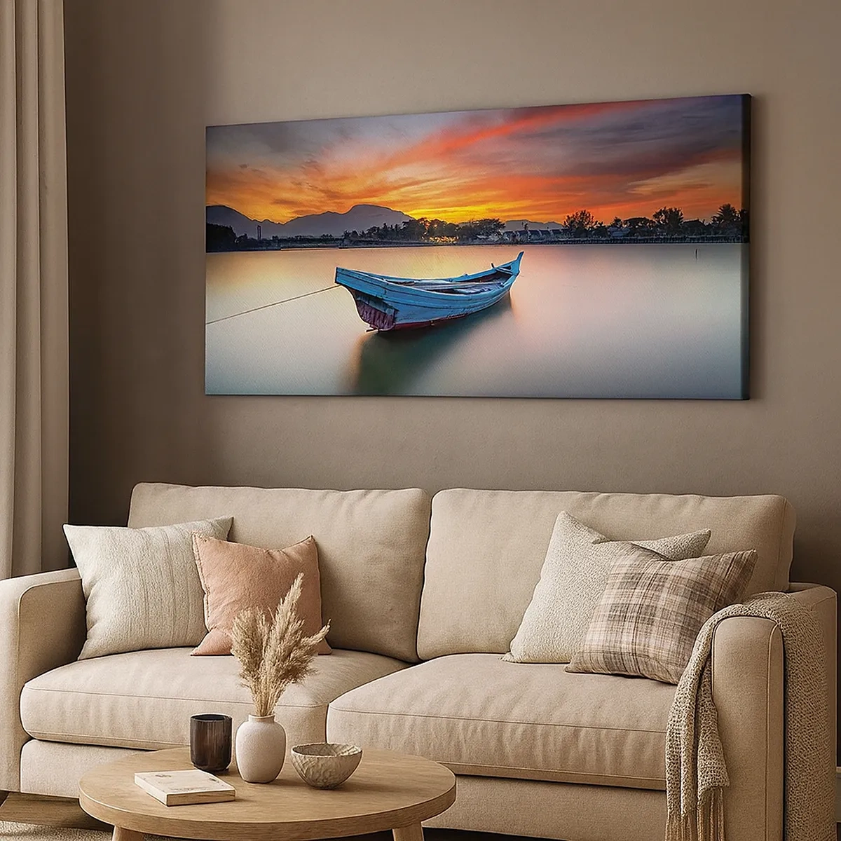 Impression sur toile - Image sur toile - Une bonne nuit arrive - 30x30 cm