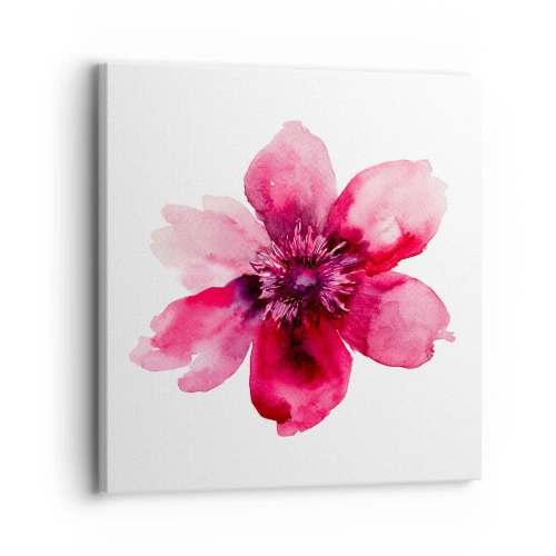 Impression sur toile - Image sur toile - Un baiser parfumé au carmin - 30x30 cm